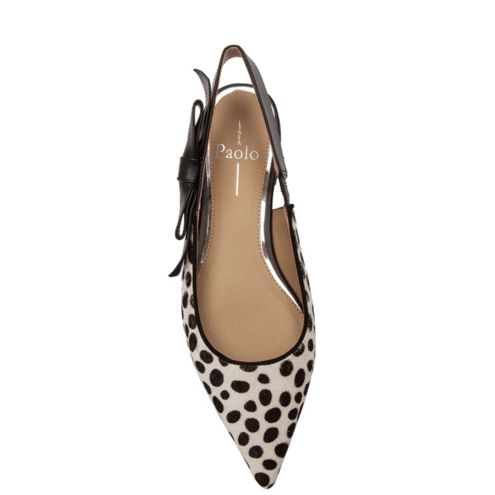 DARCY II Bow Adorned Pointy Toe Slingback Flat